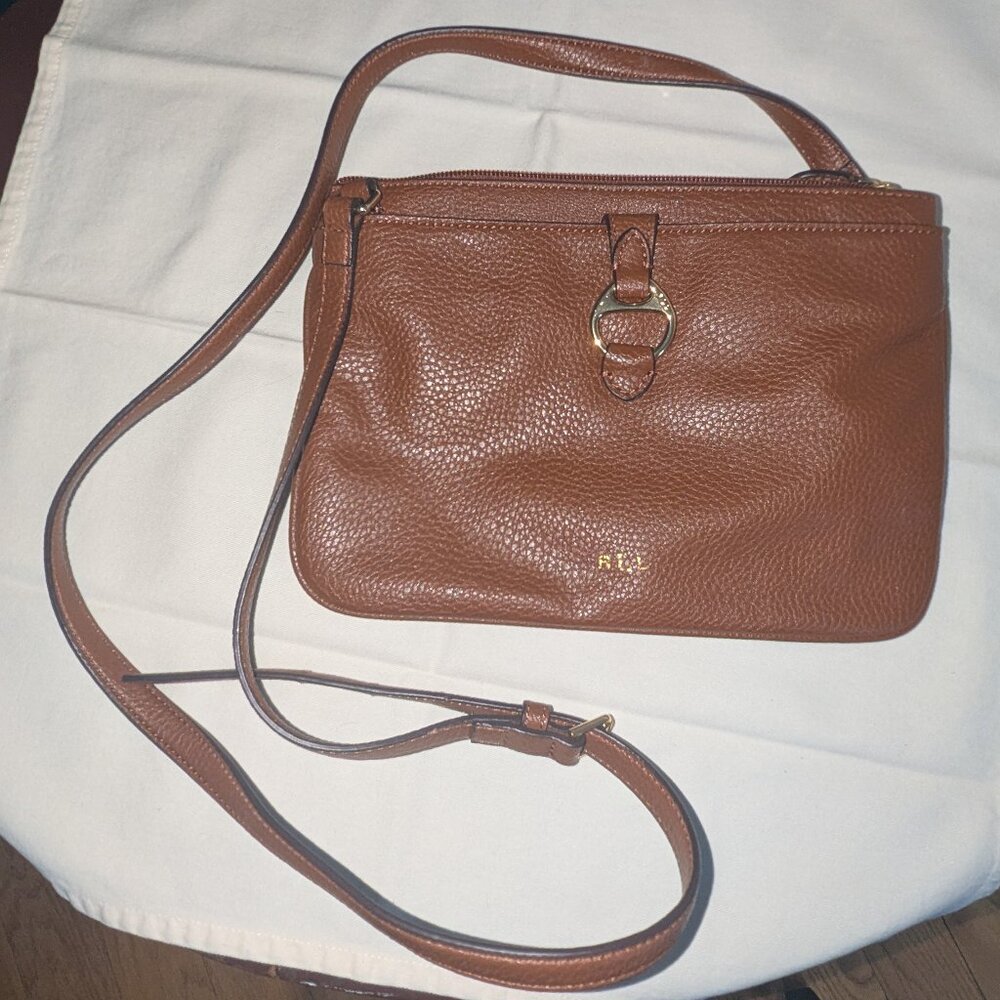 Lauren by Ralph Lauren leather crossbody bag